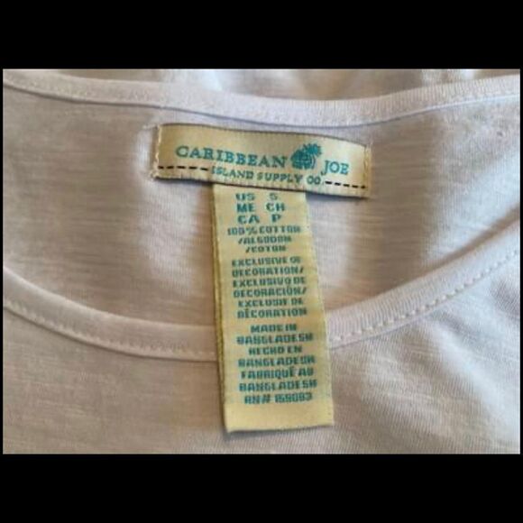 NWT CARIBBEAN JOE Bling Pineapple Top Small - Picture 7 of 7